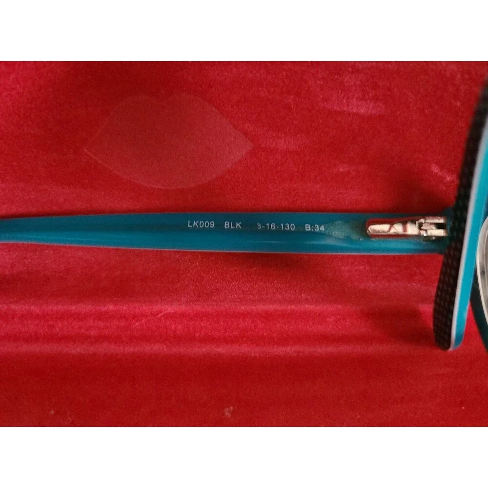 Lulu Guinness LK009 BLK B34 Women’s Eyeglasses Frames (Very Good +, Pre-Owned)